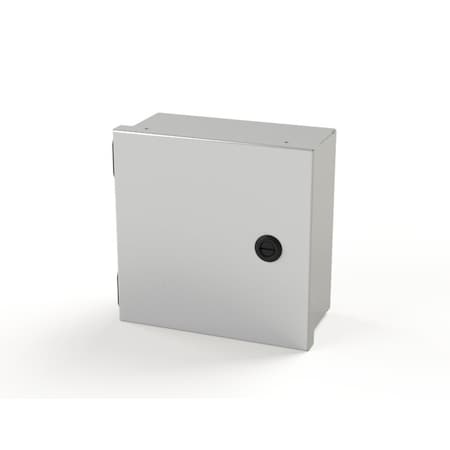 Saginaw Control & Engineering 1/4 Turn Latch Electrical Enclosures, 8 in H, 4 in D, 8 in W, NEMA 1, Carbon Steel SCE-8N804LP